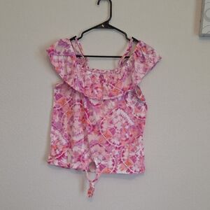 Place Pink and Purple Tie-Dye Blouse